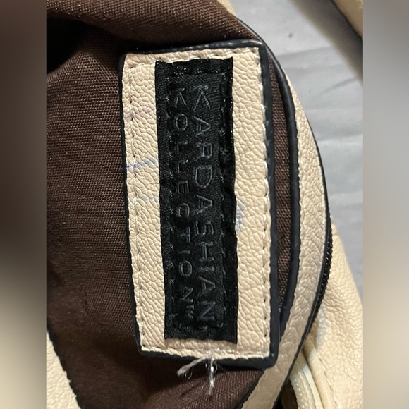 Kim Kardashian Kardashian Kollection Bag Off White Studded Bottom - Picture 2 of 8